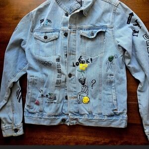 Brooklyn Cloth Embroidered / Graphic Denim Jacket – Size M